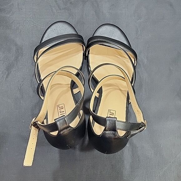 DIDIFU WEDGE MULTI-STRAP ADJUSTABLE BUCKLE ROUND TOE SANDAL - Picture 7 of 16